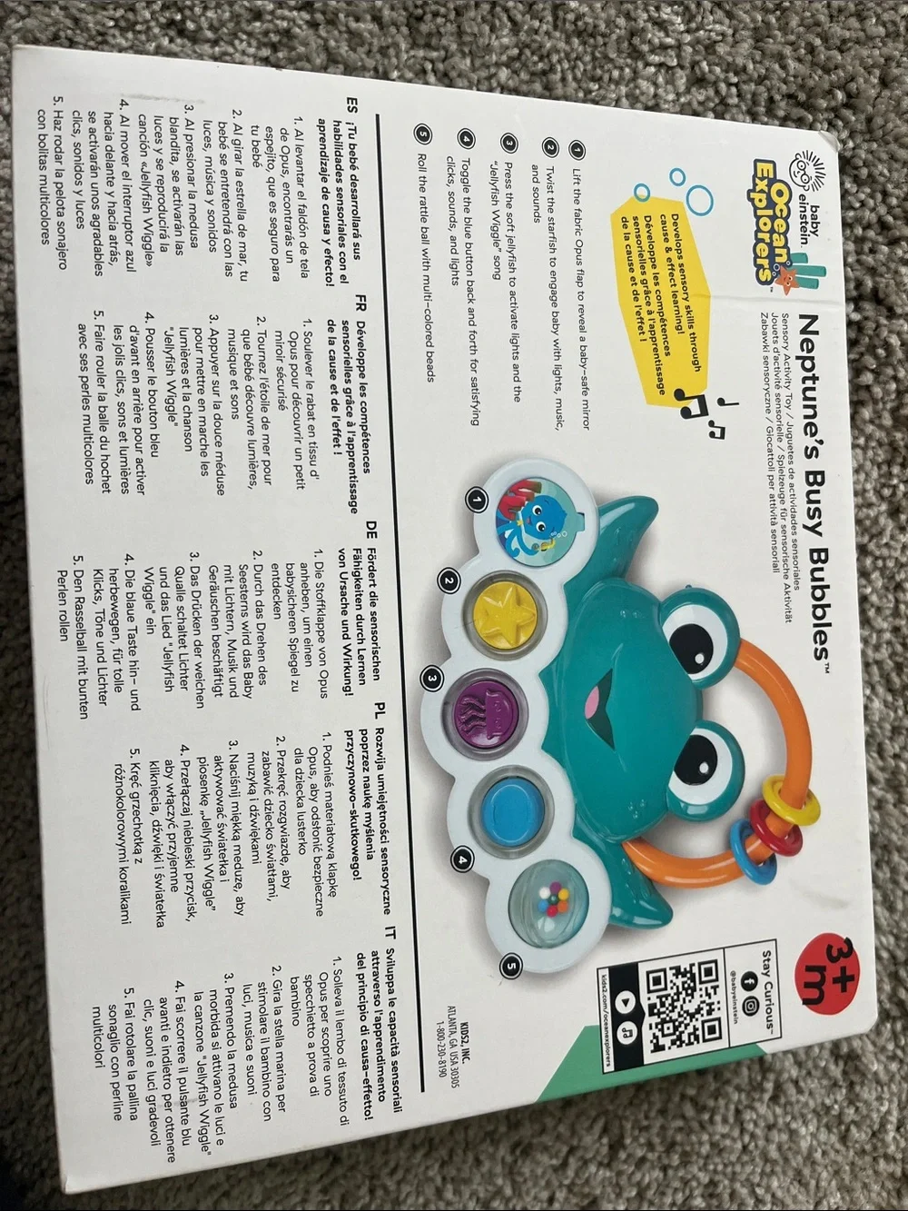 Baby Einstein Neptune Frog Activity Toy - Teal Multi-Color